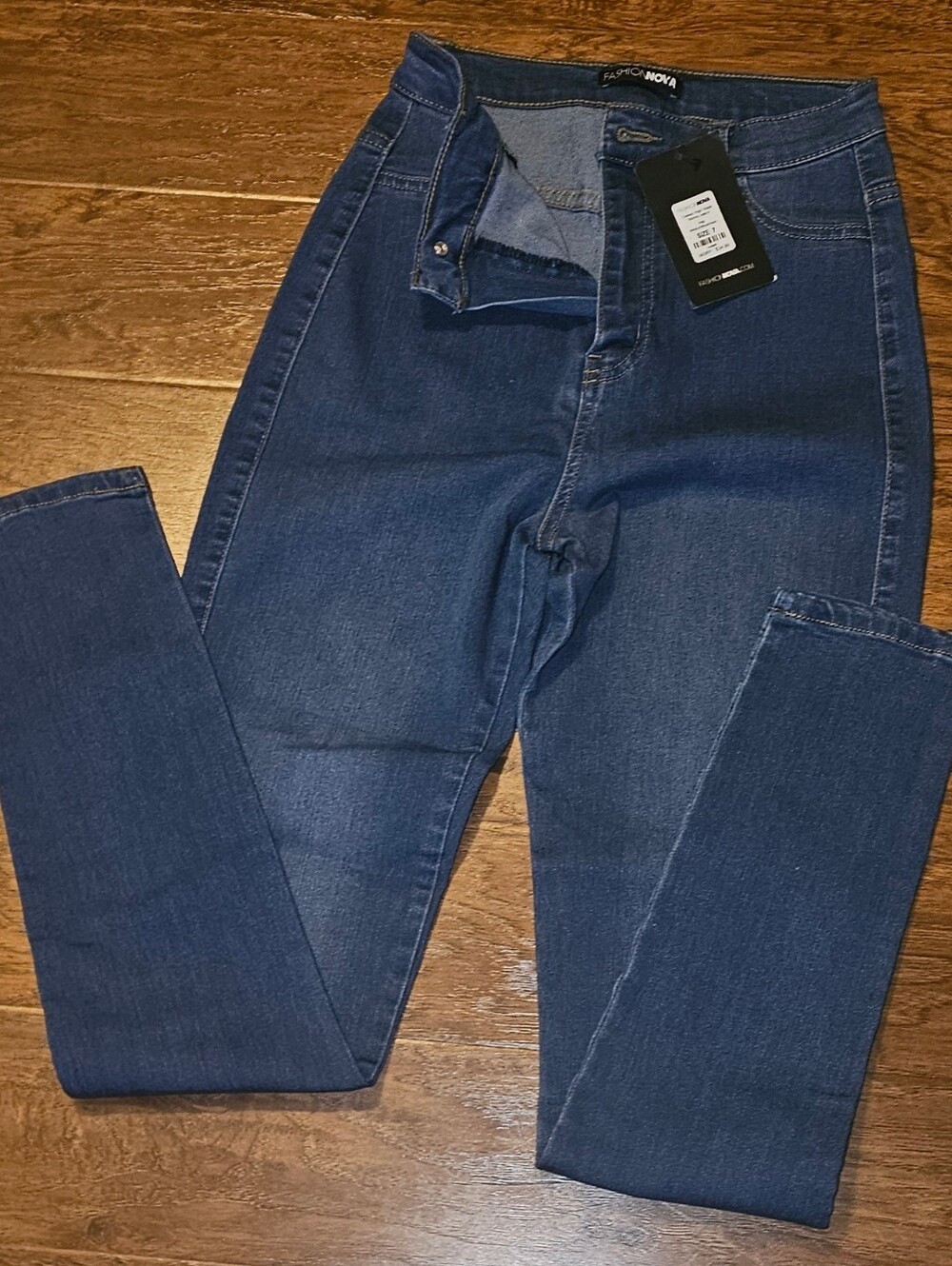 Fashion Nova Indigo High-Rise Skinny Jeans
